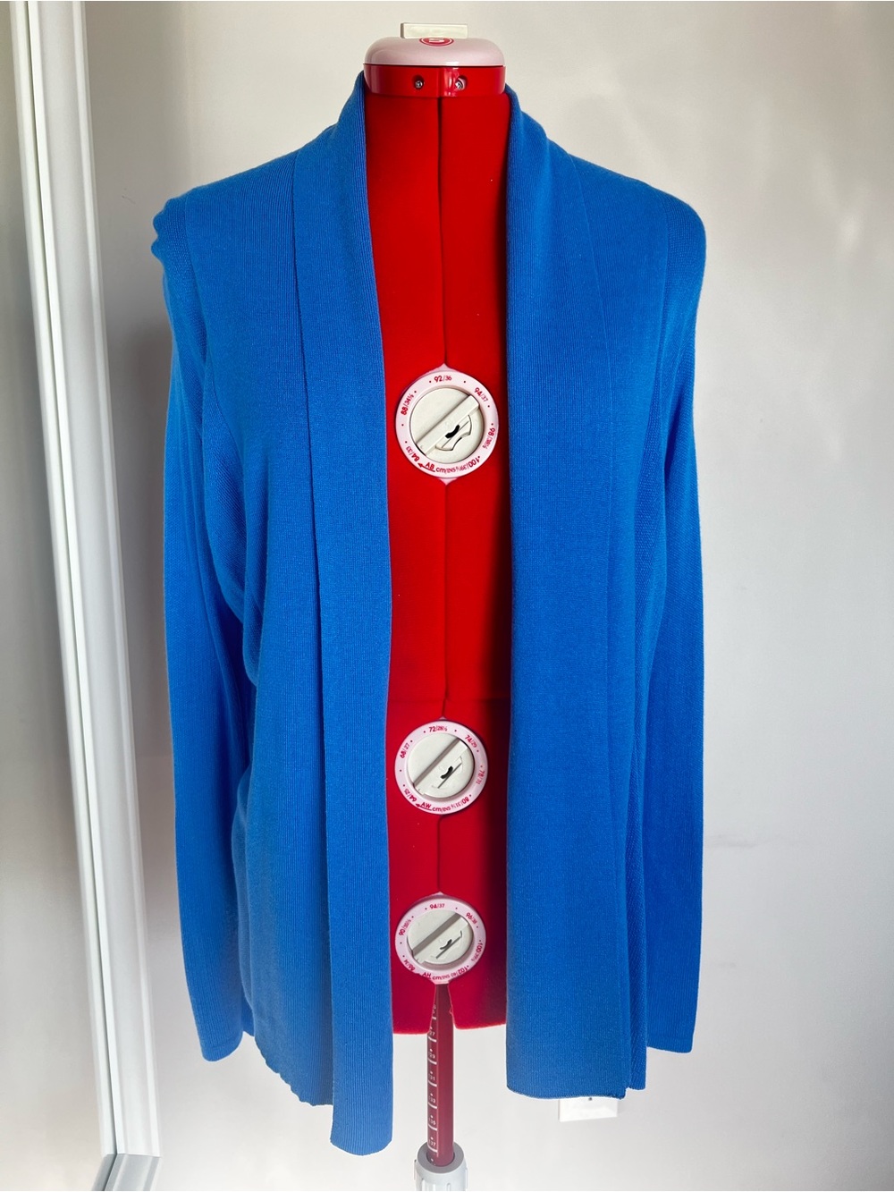 Cyrus Bright Blue Open-Front Knit Jacket